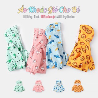 Áo khoác gió cho bé Mario Store họa tiết đáng yêu hàng xuất khẩu