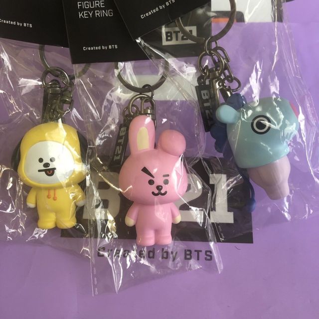 Móc khoá BT21 Figure Keyring (Sẵn Cooky) chính hãng