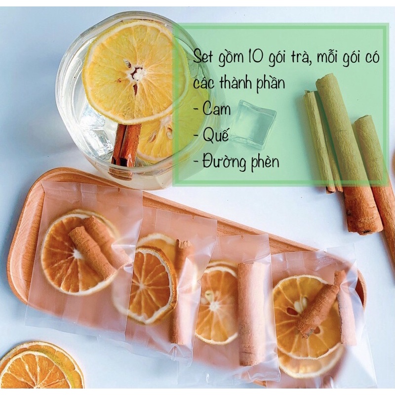 Trà cam quế đường phèn mật ong