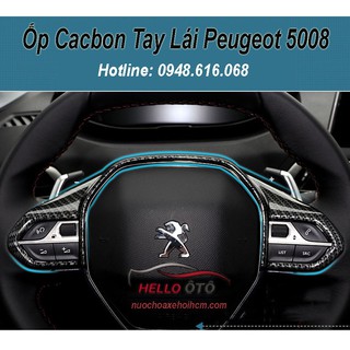 Ốp Cacbon Mặt Vô Lăng Peugeot 5008 Peugeot 3008 All New