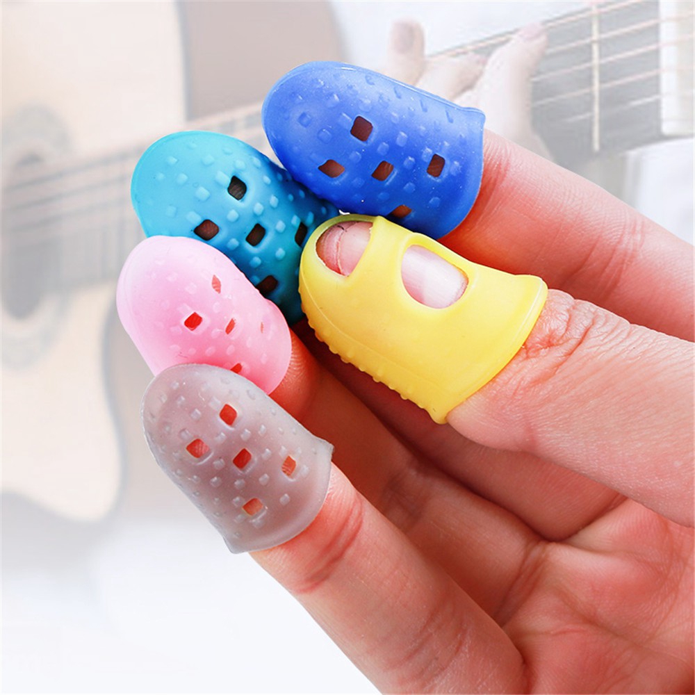 Dụng cụ bảo vệ ngón tay khi chơi đàn guitar tiện dụng bằng silicon