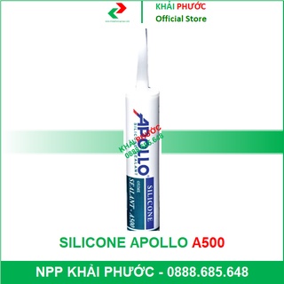 APOLLO Silicone Sealant A500 Silicon Apolo CHÍNH HÃNG, GIÁ RẺ TRẮNG, TRONG, XÁM, ĐEN - KHẢI PHƯỚC ELECTRIC