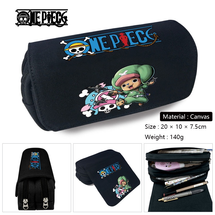 Túi Đựng Bút Chì Sức Chứa Lớn Chống Nước Hình Đầu Lâu Luffy Trong One Piece YB2