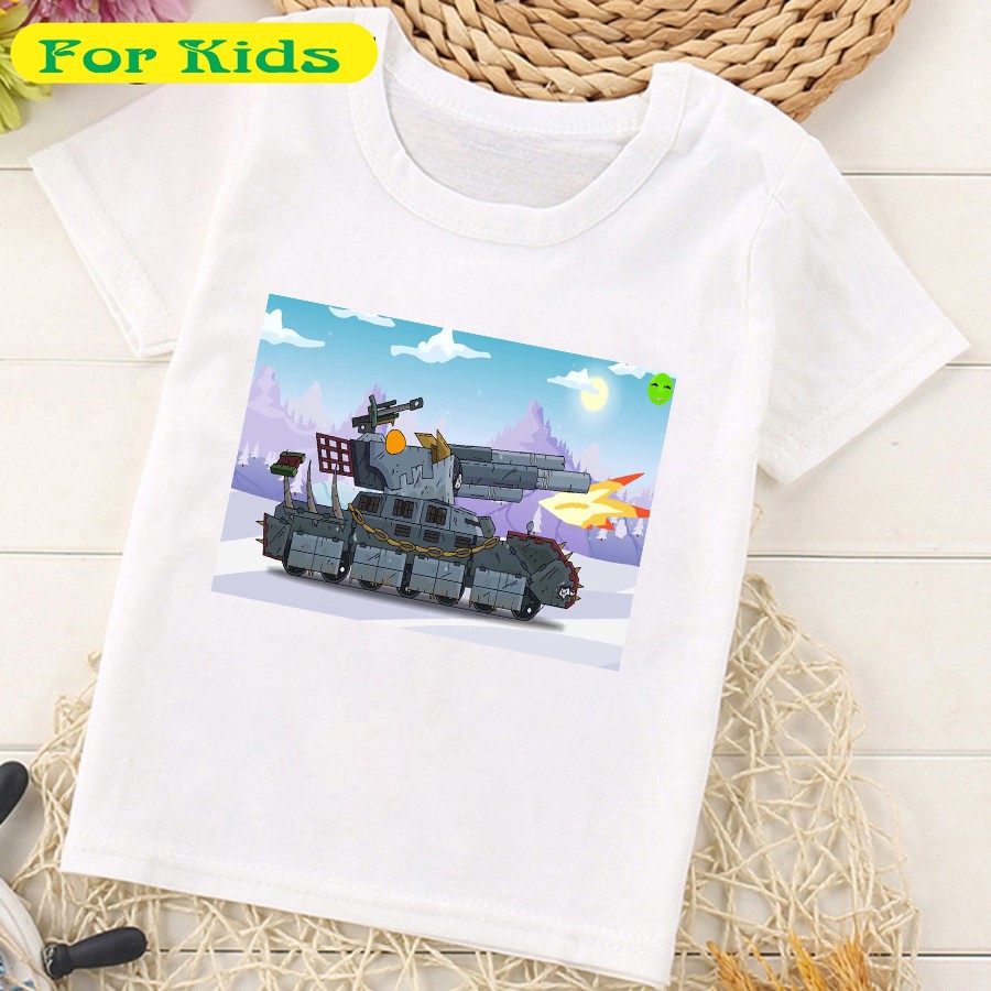 In áo hình xe tăng - in áo phim hoạt hình xe tăng đẹp - mã 23 có size trẻ em