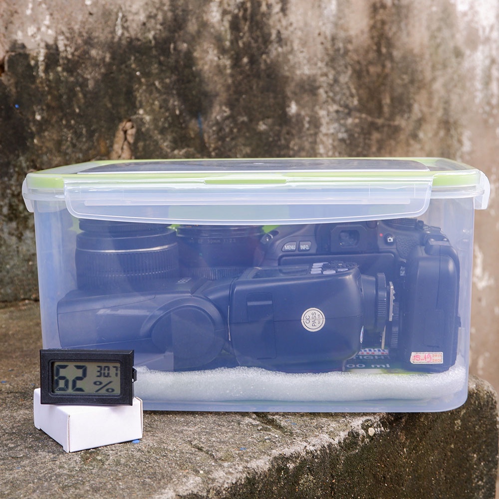 Combo hộp chống ẩm 5 Lít cho máy ảnh mirrorless + kèm quà tặng