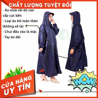 Áo mưa bít vải dù người lớn 1m4