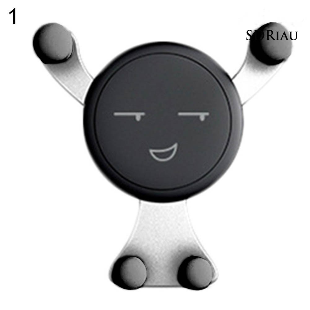 Giá đỡ điện thoại gắn lỗ thông gió xe hơi hình mặt cười dễ thương