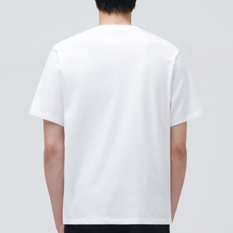 [Bán lỗ_Xin đánh giá] Áo thun cộc tay nam nữ màu trắng co dãn 4 chiều | BigBuy360 - bigbuy360.vn