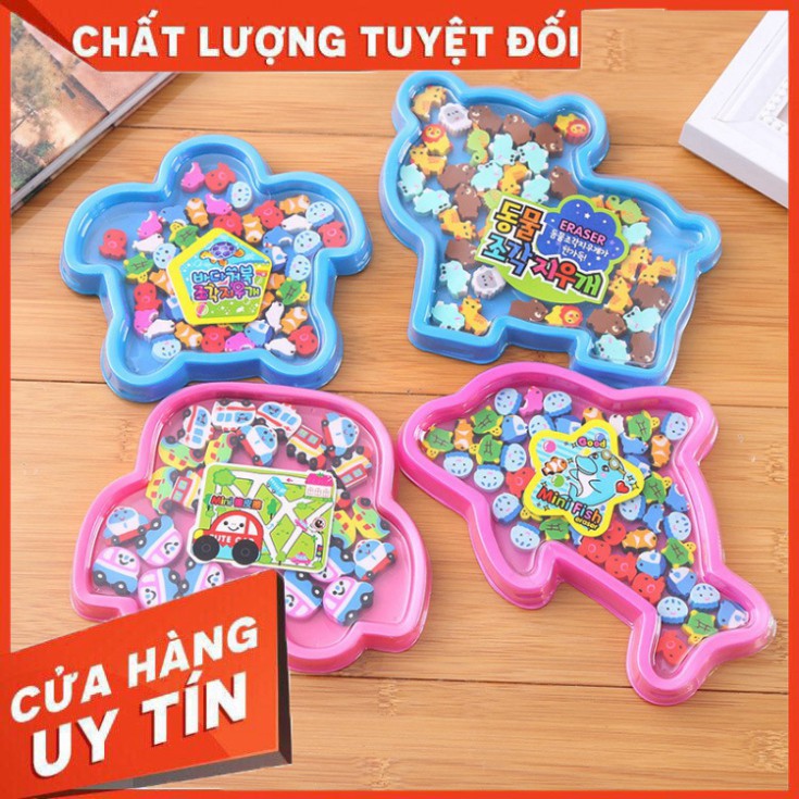 Hộp Gôm Tẩy Bút Chì Mini Siêu Kute Nhiều Hình