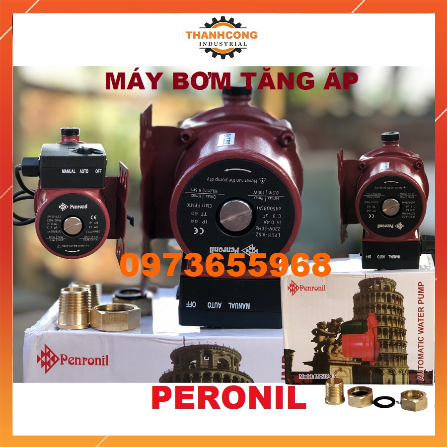 máy bơm tăng áp Peronil 15-8 bên bỉ , mạnh mẽ . LOẠI XỊN - BẢO HÀNH 1 NĂM BẢO HÀNH 18 THÁNG