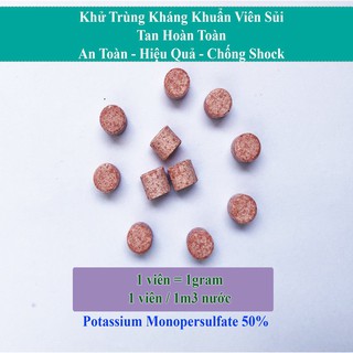 Virkon Viên Nén bịch 10g – Thuốc sát trùng chuồng trại, vật nuôi, thú cưng, ao tôm cá .