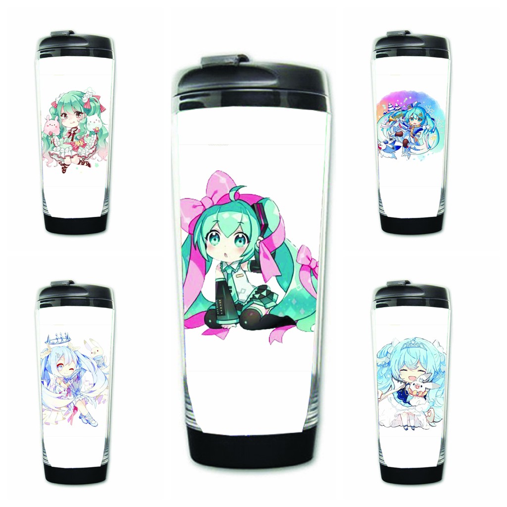 Bình đựng nước in hình Hatsune Miku chibi