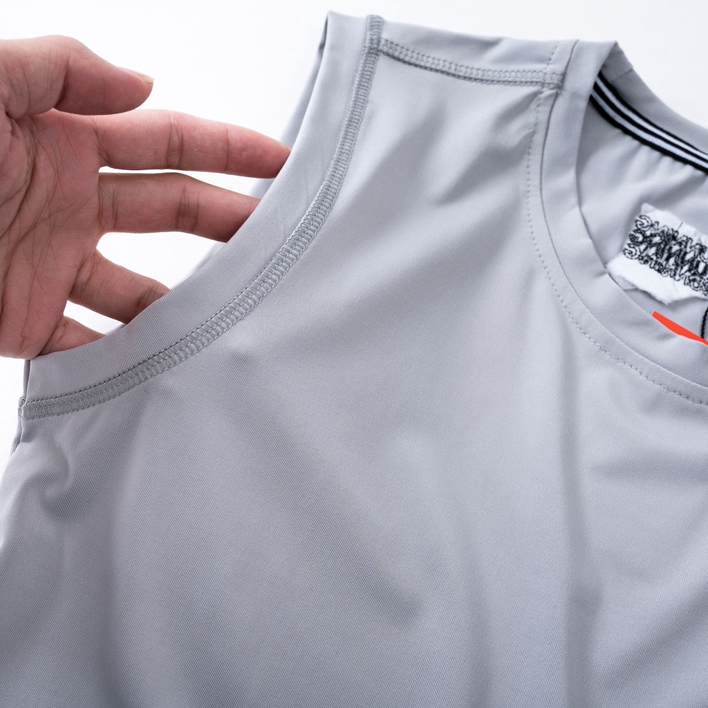 Áo ba lỗ thể thao nam, áo tanktop chất thun lạnh thoáng mát, thấm hút mồ hôi logo thêu chất đẹp