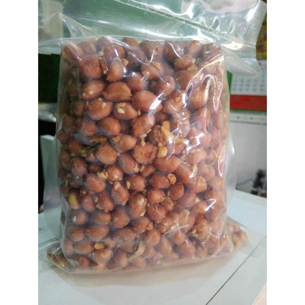 Đậu phộng rang muối, tỏi, ớt bịch 500g