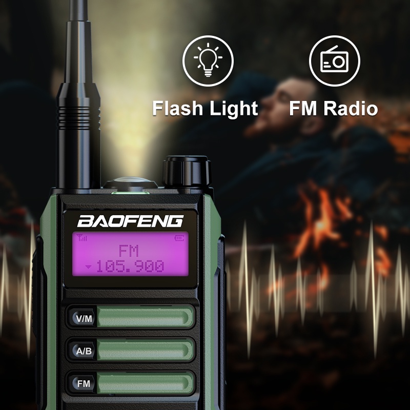 BAOFENG Bộ Đàm Hai Chiều 2022 Chống Thấm Nước UV-20 Pro Type-C IP68 CB Ham 10-100 KM