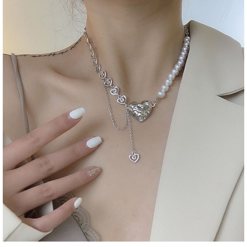 Vòng cổ Ngọc Trai Mặt Hình Bướm / Trái Tim Thời Trang Kpop 2022