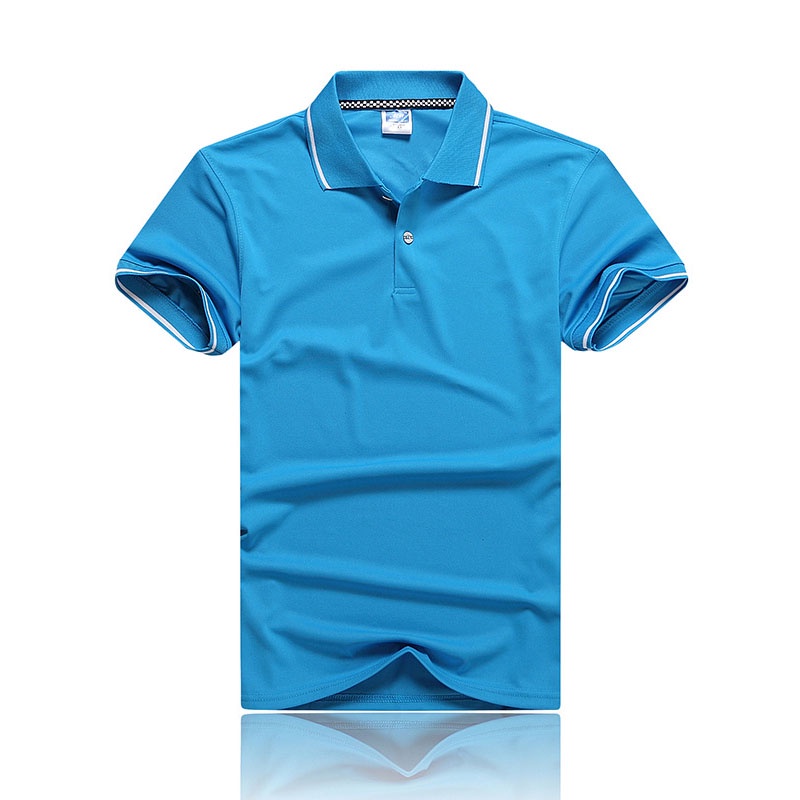 IELGY Quick-drying Printed T-shirts Casual Polo Workwear Comfortable Versatile Men's Workwear Lapel