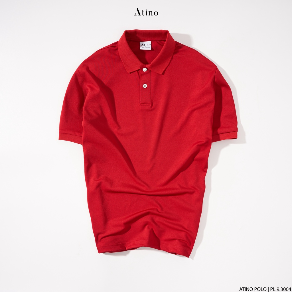 Áo Polo Nam thanh lịch ATINO vải cá sấu Cotton thoáng mát trẻ trung chuẩn form regular PL9.3004