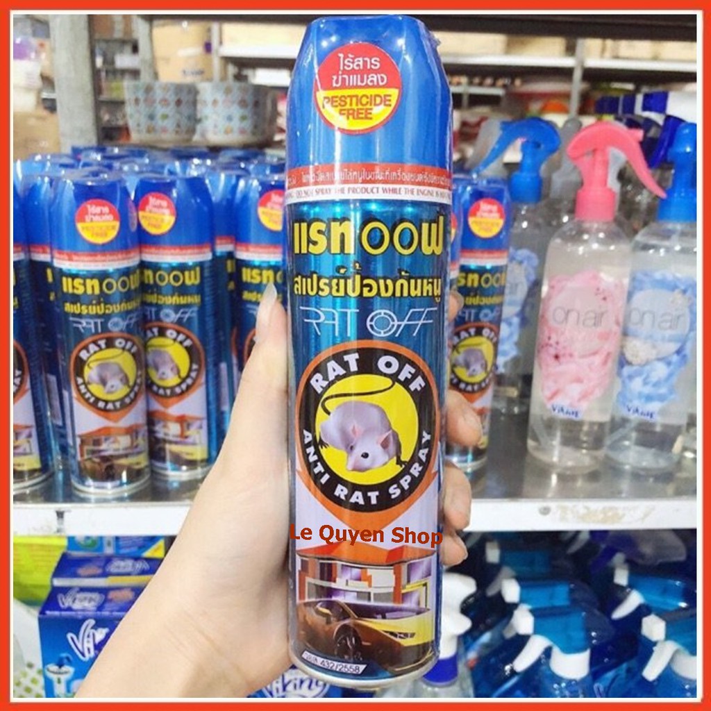Chai xịt đuổi chuột Rat Off Anti Rat Spray Thái Lan 220ml