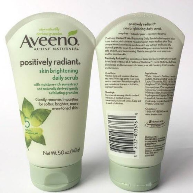 Sữa Rửa Mặt Aveeno Positively Radiant Brightening Cleanser