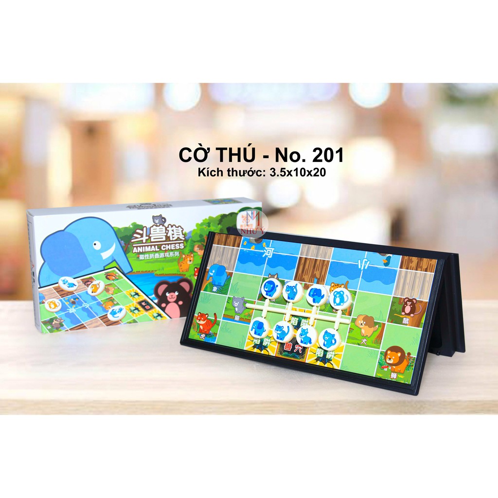 CỜ THÚ - Bàn Nhựa có hít nam châm tặng CỜ TƯỚNG BẢN MINI