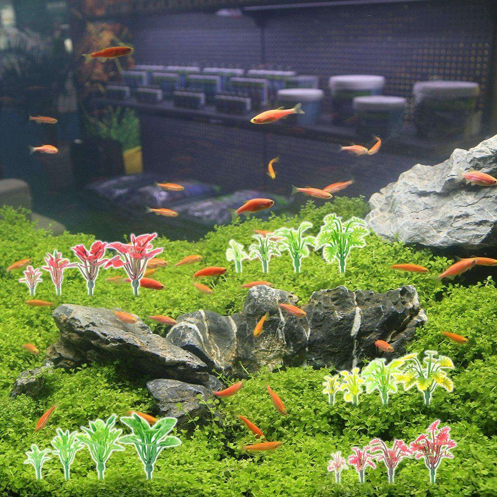 CONOPERY Đồ trang trí Bãi Cỏ Nhân Tạo Trang Trí Bể Cá