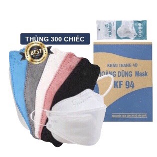Khẩu trang 4D Hoàng Dũng thùng 300cái Đủ Màu