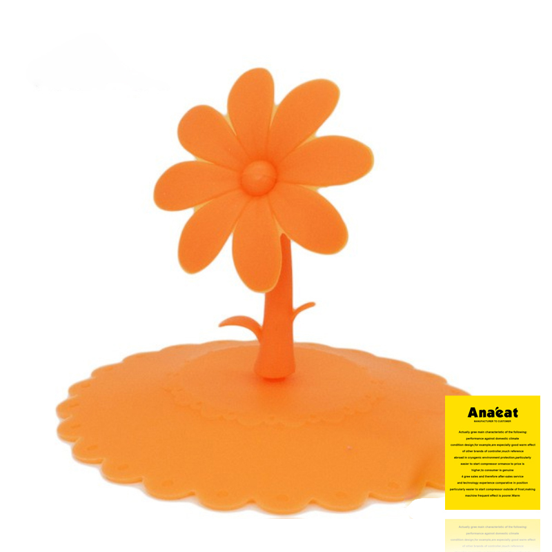 Nắp Đậy Ly Uống Nước ANAEAT Chất Liệu Silicon Thiết Kế Hình Chiếc Cây Sáng Tạo Giúp Ngăn Bụi / Trào Nước