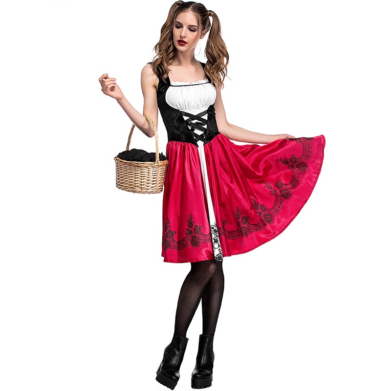 Bộ trang phục hóa trang cô bé quàng khăn đỏ dành cho hoá trang tiệc Halloween / Giáng sinh | BigBuy360 - bigbuy360.vn
