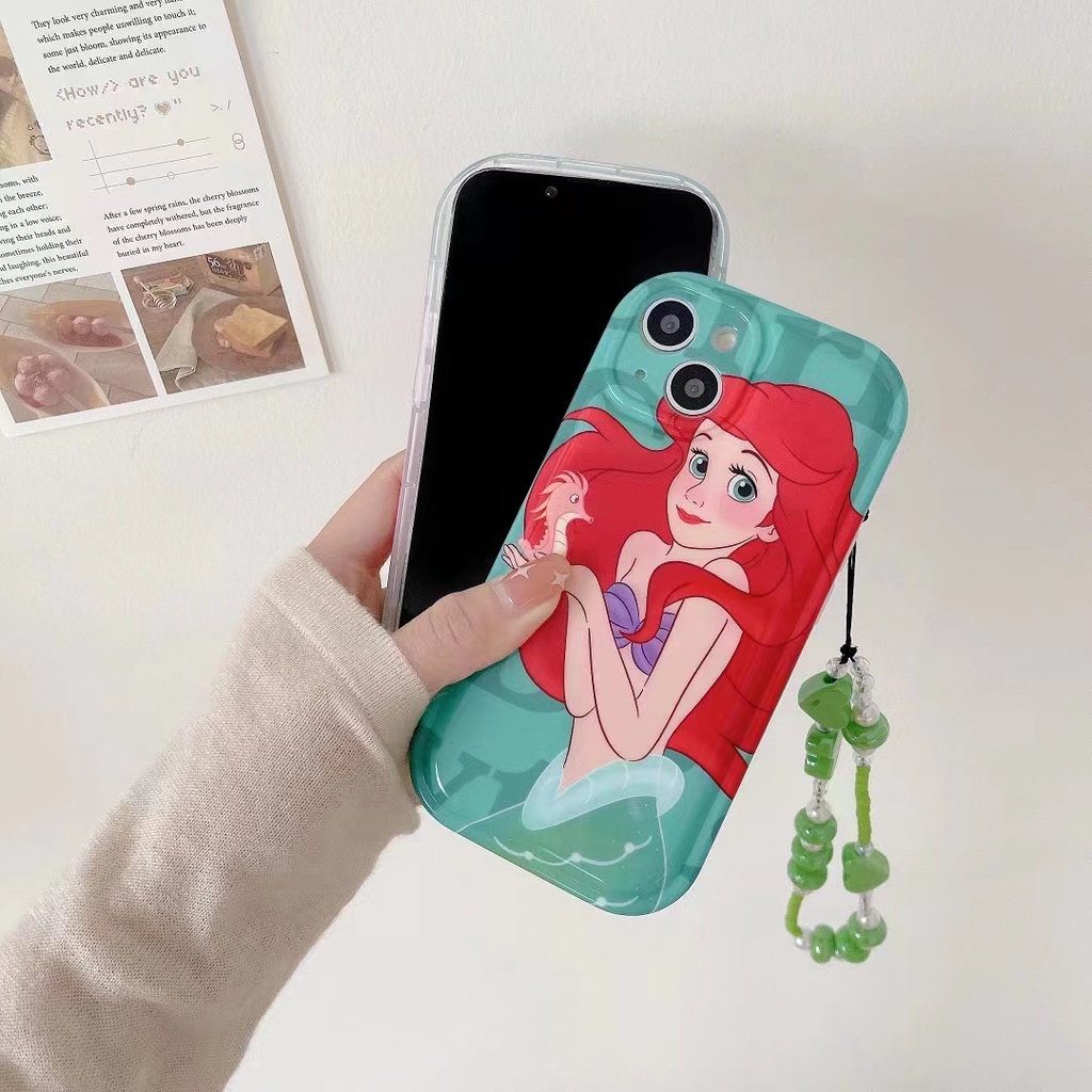 Ốp Điện Thoại Mềm Chống Sốc Hình Nàng Tiên Cá Cho iPhone 13 Pro Max 12 11 Pro Max X XR XS Max