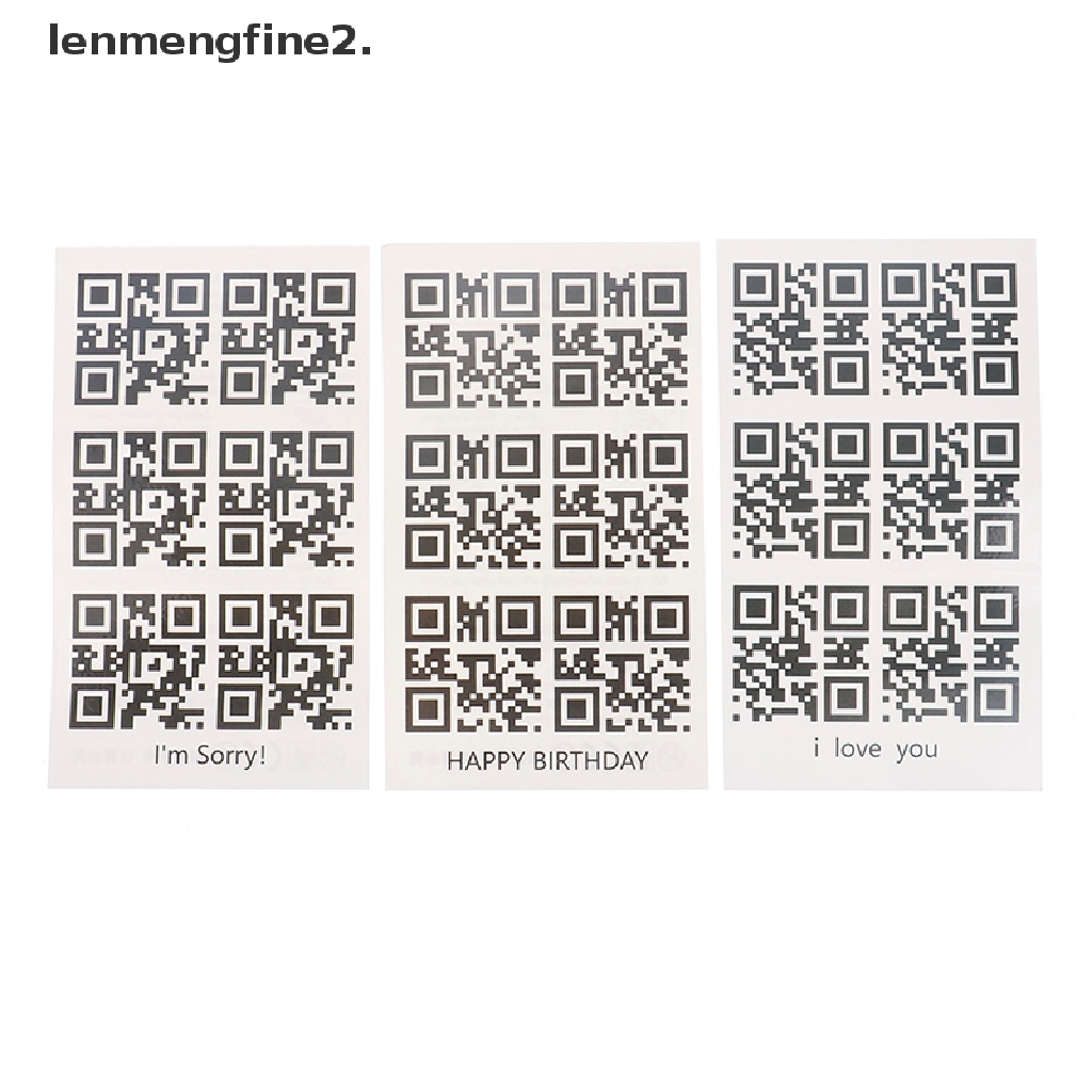 Creative Wrist Body Love QR Code Fake Tattoo Waterproof Temporary Tattoo Sticker