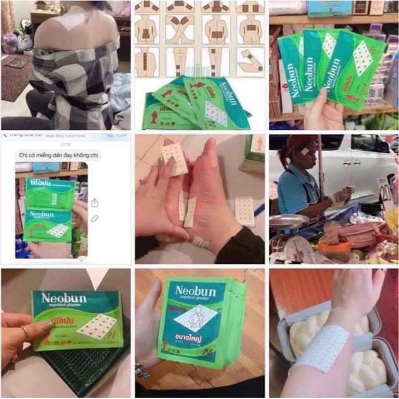 10 Miếng Cao Dán Thái Lan Neobun
