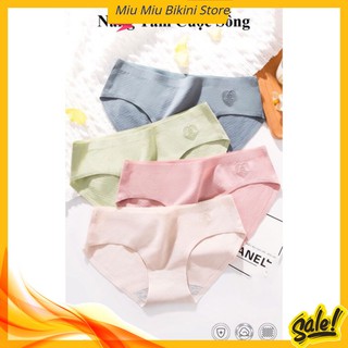 Quần Lót Nữ ♥️FREESHIP♥️ Quần Lót Cotton Tim Sợi Bông Thông Hơi Kháng Khuẩn Cao Cấp 055 Miu Miu Store