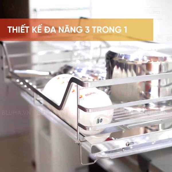 Giá xoong nồi bát đĩa đa năng Eurogold inox 304 bảo hành gỉ vinh viễn