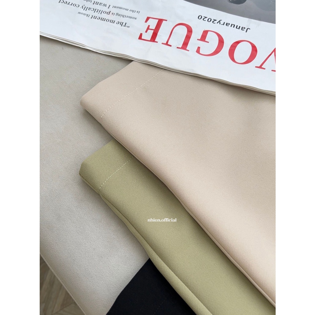 Quần tây công sở- quần tây nữ ống suông basic nhiennhienvintage BQ95