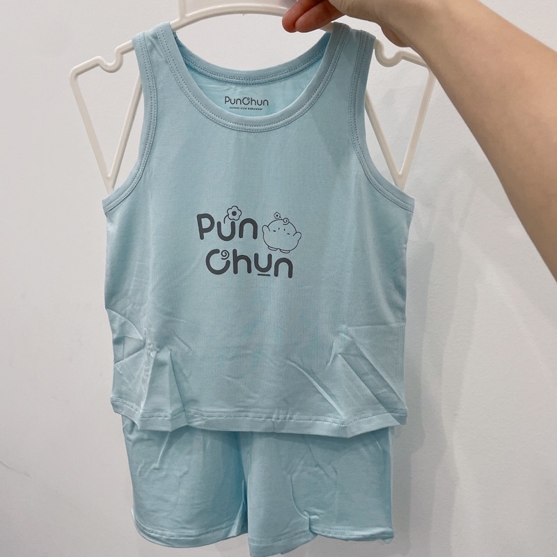 Bộ ba lỗ punchun cho bé chất cotton