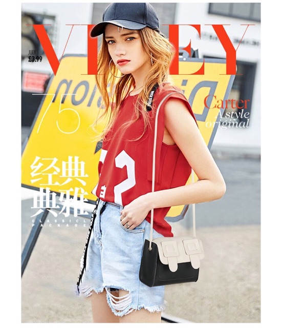 [XẢ] Túi đeo chéo nữ ổ vuông Quảng Châu xinh xắn