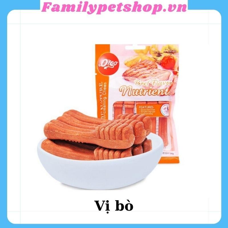 Xương gặm Orgo sạch răng thơm miệng bổ sung Canxi cho chó -90g-familypetshop.vn