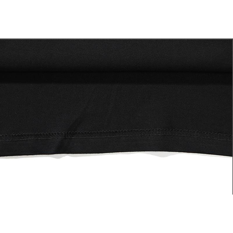 BAPE Áo Thun Chất Liệu Vải Cotton Có Thêu Hoạ Tiết Cổ Điển Tay Ngắn