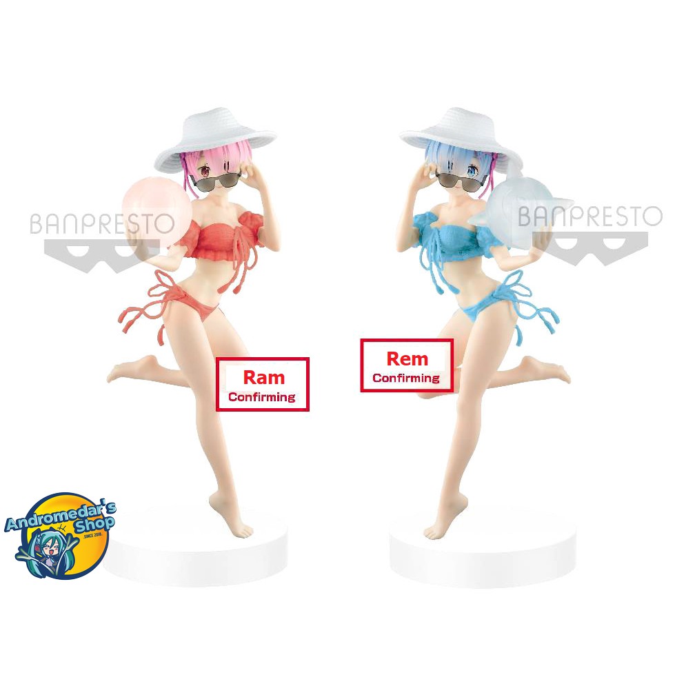 [Banpresto] Mô hình nhân vật Zero Starting Life in Another World Ram &amp; Rem Swimming Suit Vol. 2 EXQ figure 22cm