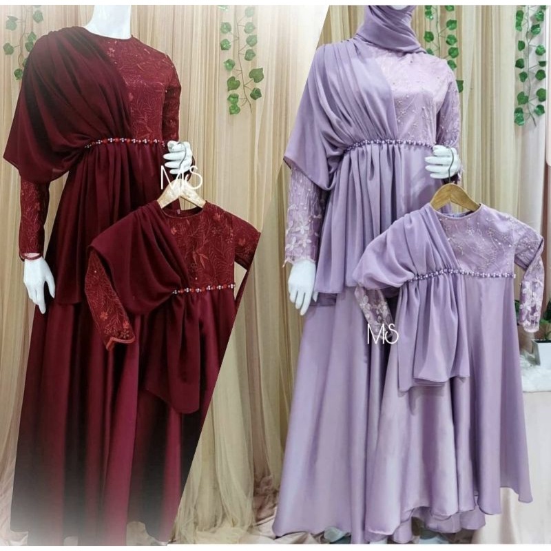 Đầm MAXI Thiết Kế Thời Trang Cho Mẹ Và Bé Gái