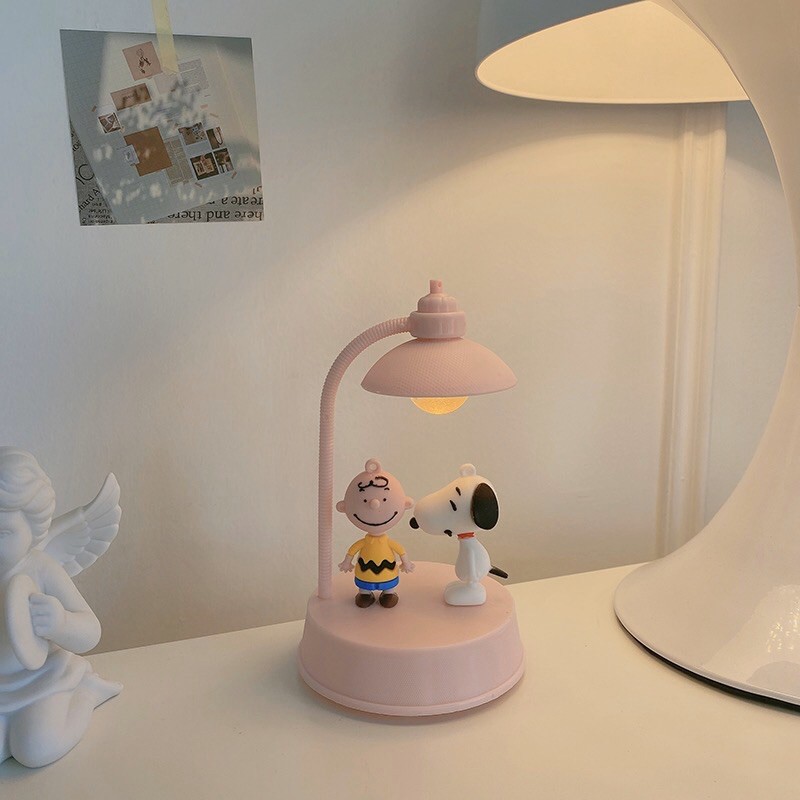 ĐÈN NGỦ SNOOPY +PIN CÓ NHẠC ULZZANG DỄ THƯƠNG
