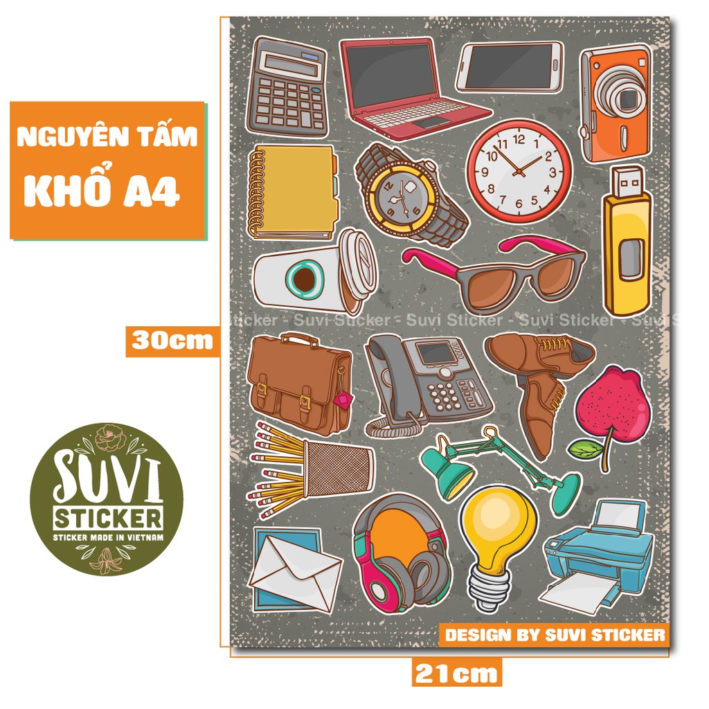 Single Sticker - Hình dán Somethings chống nước sticker dán laptop, điện thoại, đàn guitar, mũ bảo hiểm, vali. SG09