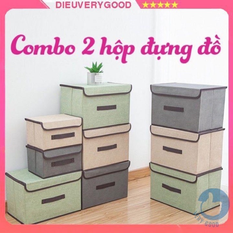 Combo 2 hộp đựng đồ có thể gấp gọn