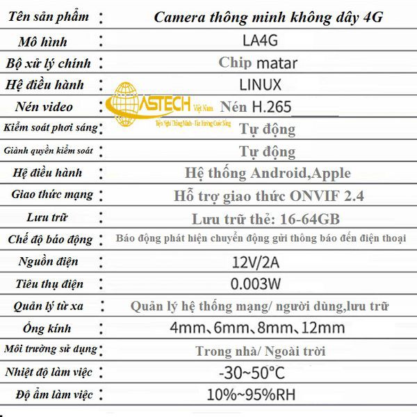 Camera năng lượng mặt trời Camera chống trộm ngoài trời có cảm ứng hồng ngoại thông minh sử dụng sim 4G không dây