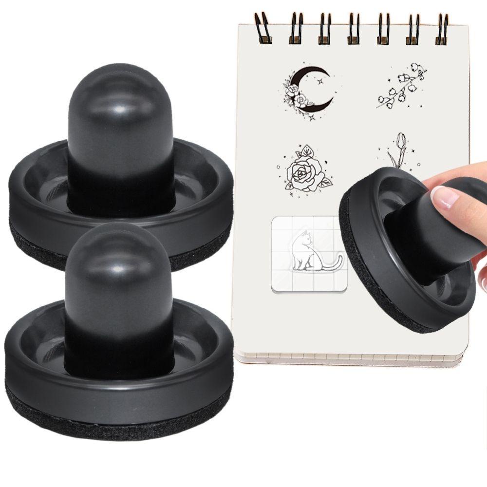 AUGUSTINA Dụng Cụ Dập Áp Suất 6x7.5cm Màu Đen ​ Con Dấu Trong Suốt Dùng Trang Trí Sổ Tay