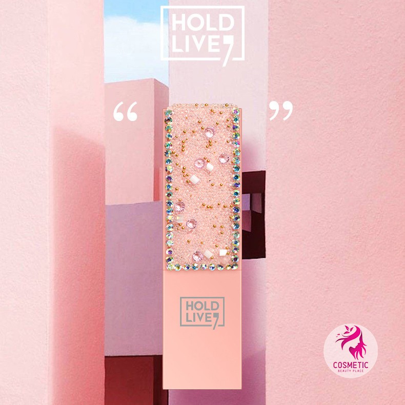 Son Thỏi HOLD LIVE Drill Girl Lipstick Vỏ Hồng Đính Đá P33 | BigBuy360 - bigbuy360.vn