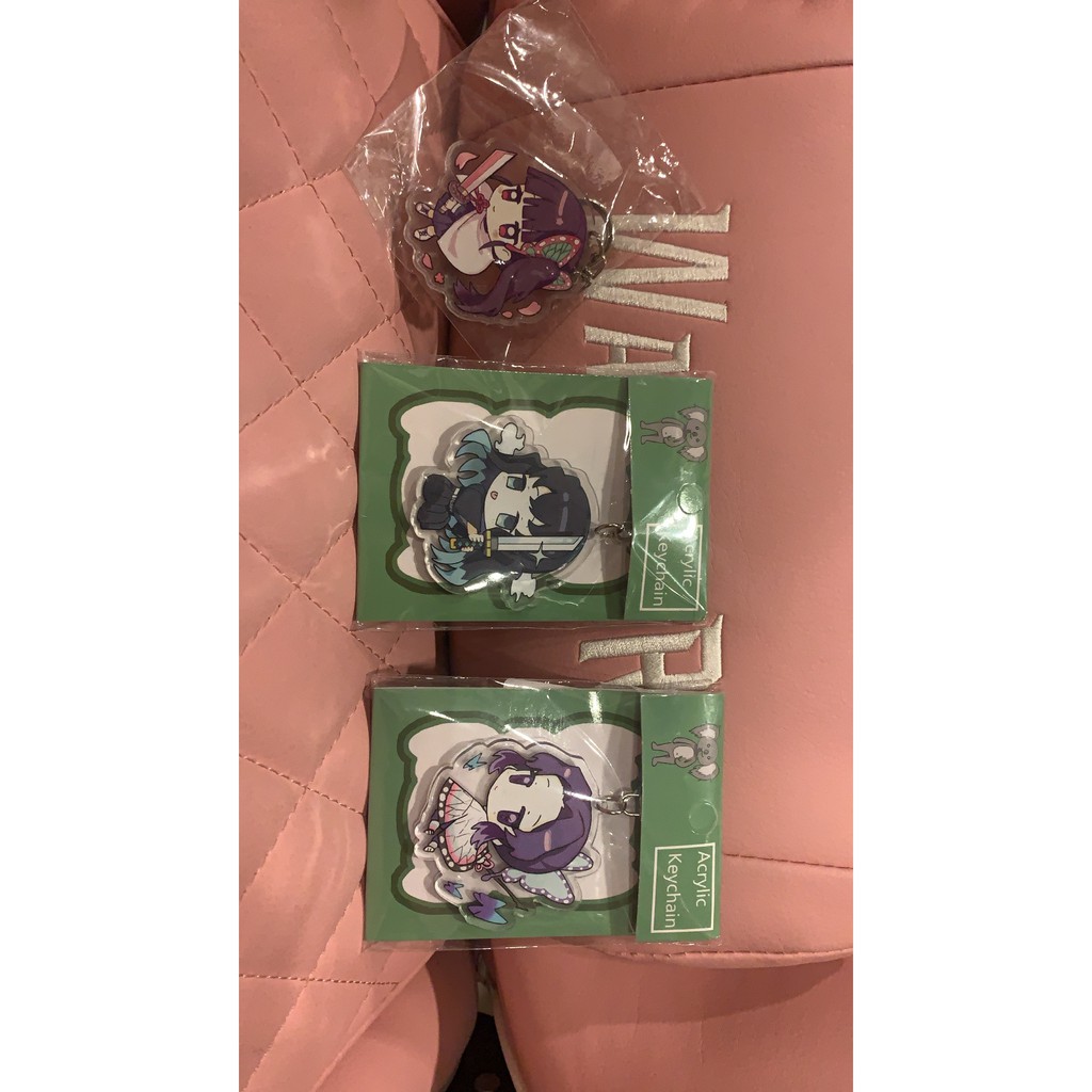 Móc khóa Kimetsu no Yaiba thanh diệt quỷ Tanjirou Zen Giyu Kanao Shinobu Muichiro Obanai Mitsuri Sanemi Tengen