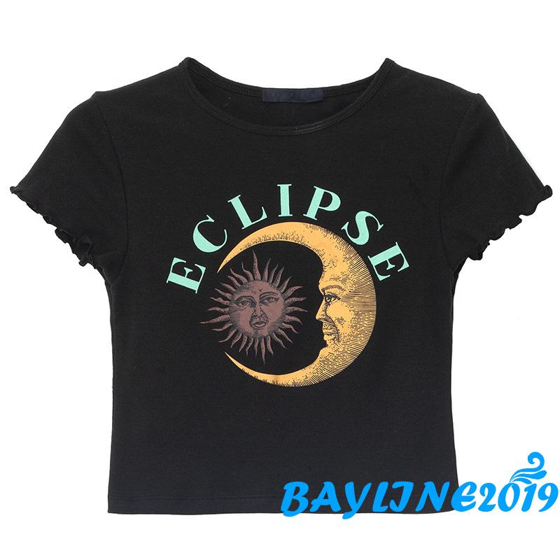 Áo Thun Nữ Ngắn Tay Cổ Tròn Thời Trang