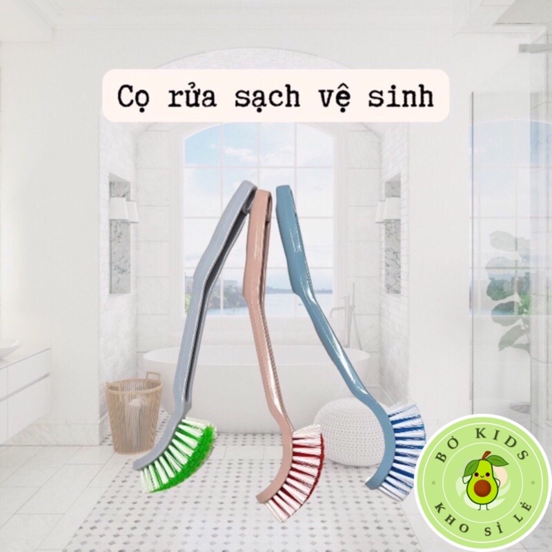 Chổi cọ nhà vệ sinh Việt Nhật (5852), Cây cọ toilet bồn cầu đa năng BOKISD STORE HBQ